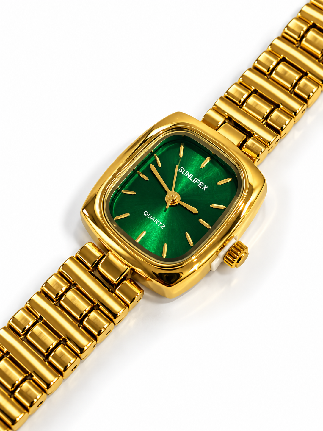 GOLDEN-EMERALD LEYLANA WATCH