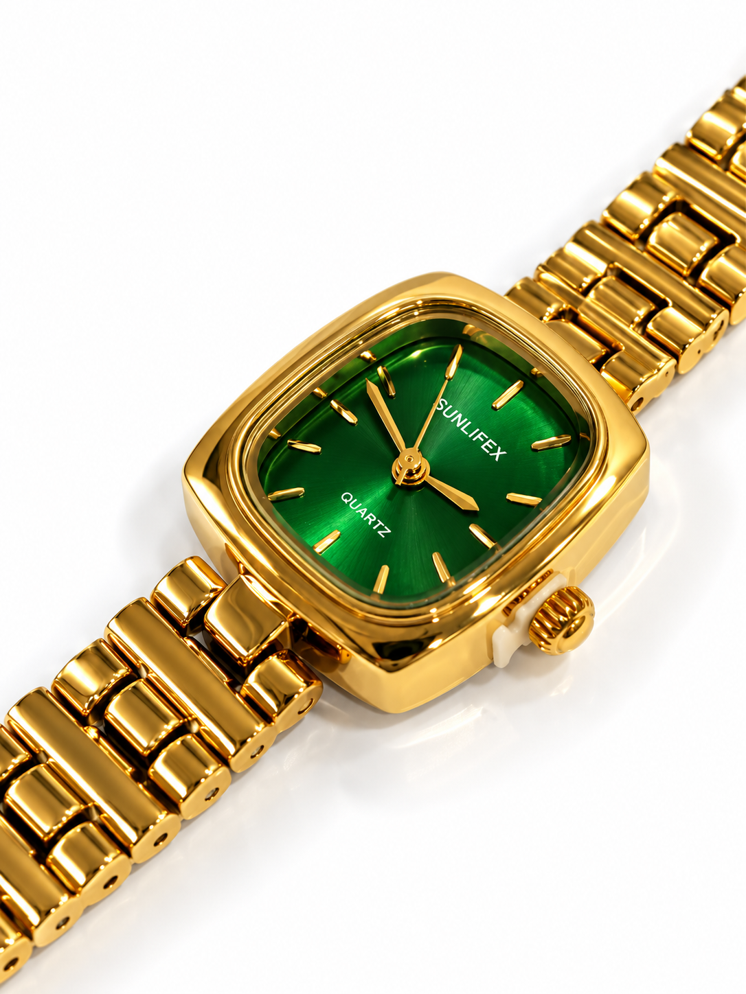 GOLDEN-EMERALD LEYLANA WATCH