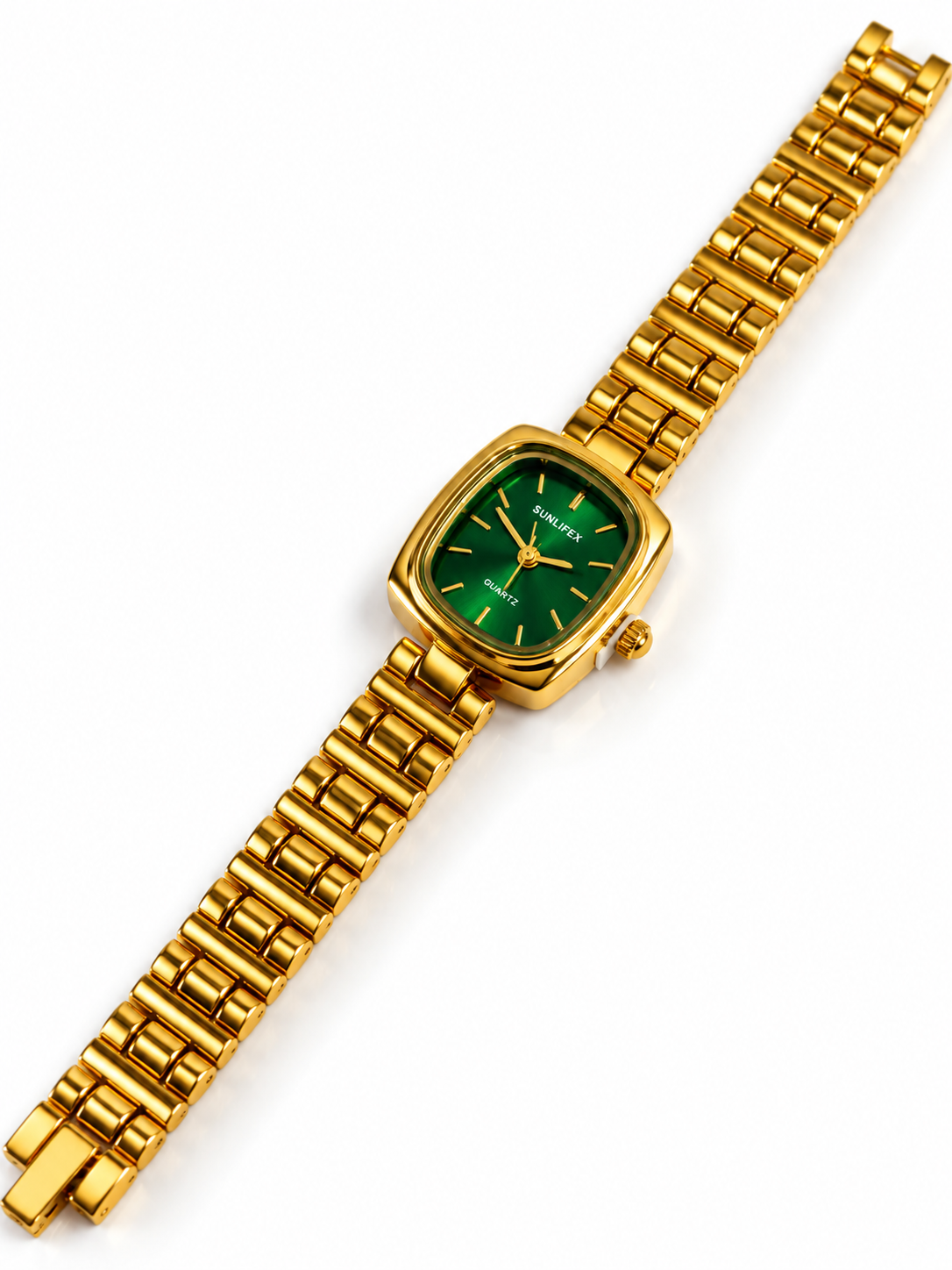 GOLDEN-EMERALD LEYLANA WATCH