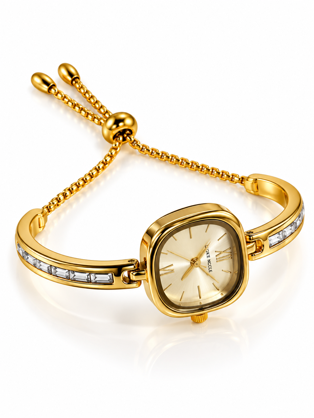 GOLDEN-BEIGE MARINA WATCH (PULL PUSH)