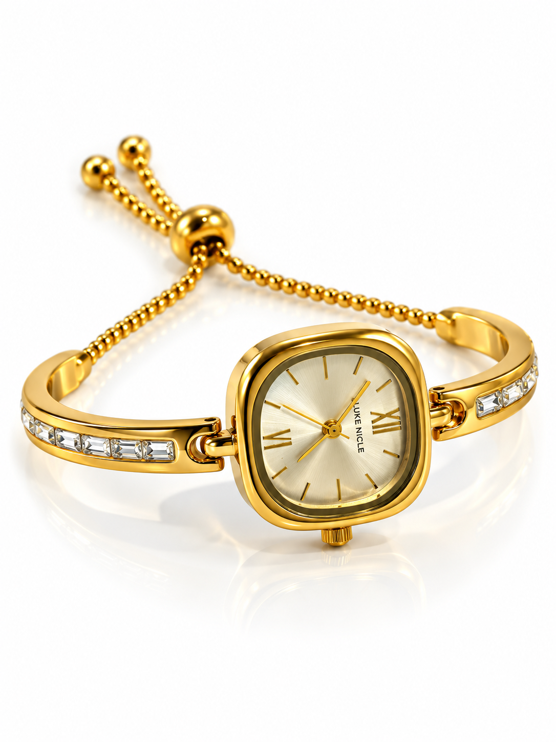 GOLDEN-BEIGE MARINA WATCH (PULL PUSH)