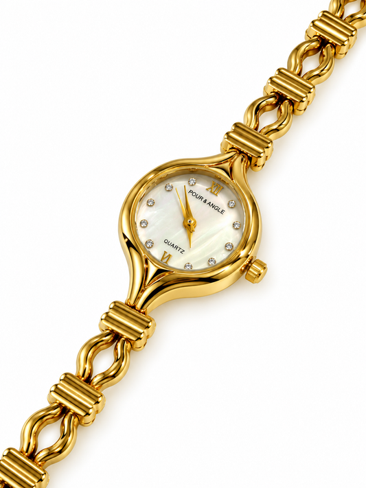 GOLDEN-WHITE ROSALIA WATCH