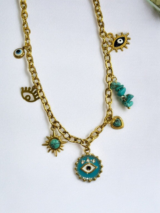 GOLDEN BEACH CHARM JALEN NECKLACE