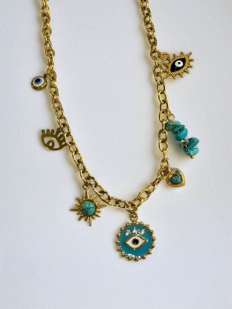 GOLDEN BEACH CHARM JALEN NECKLACE
