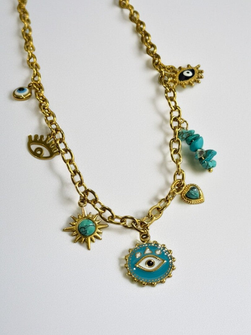 GOLDEN BEACH CHARM JALEN NECKLACE