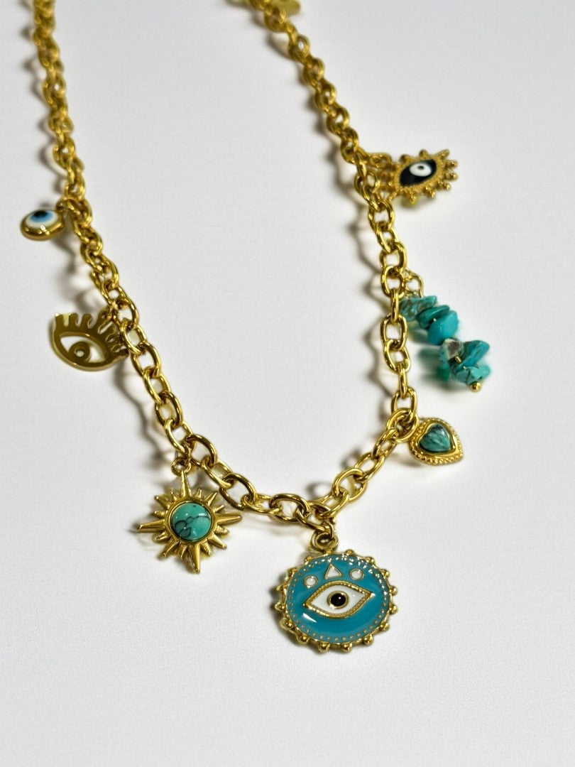 GOLDEN BEACH CHARM JALEN NECKLACE