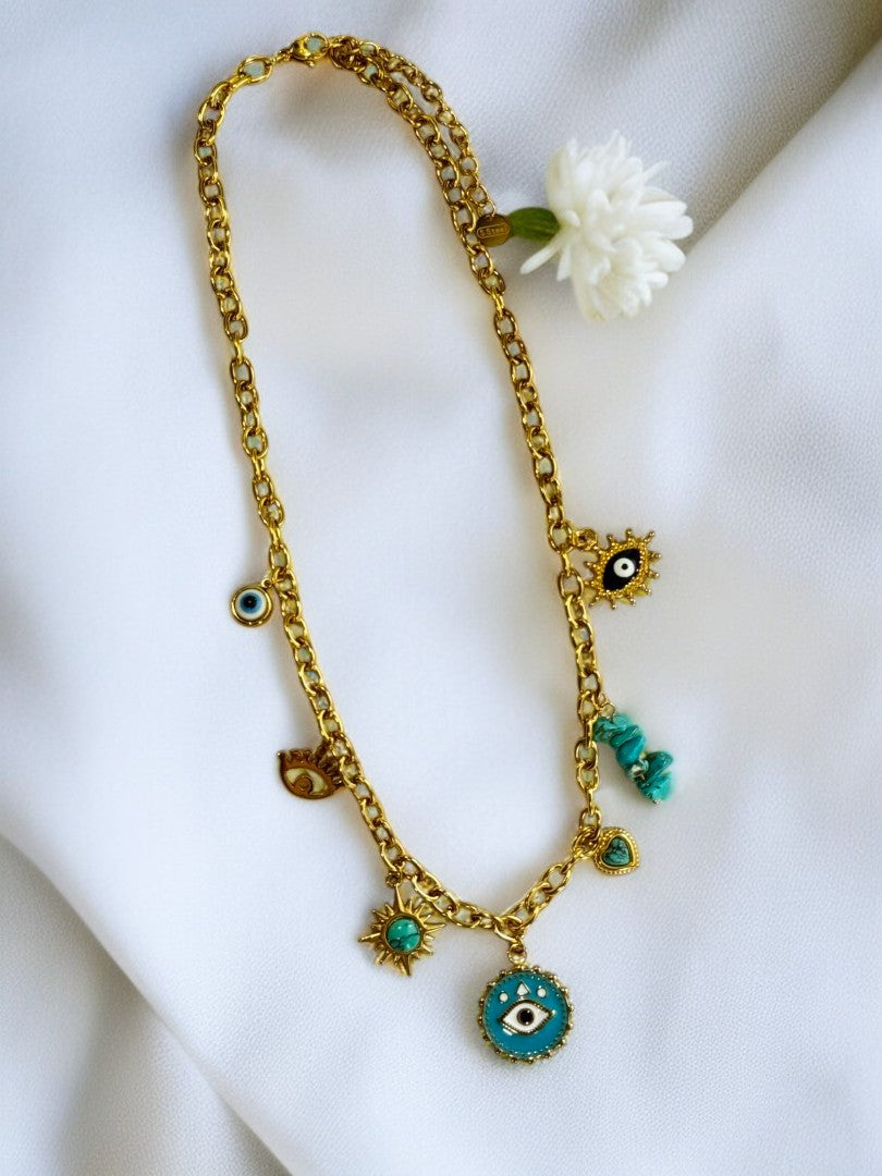GOLDEN BEACH CHARM JALEN NECKLACE