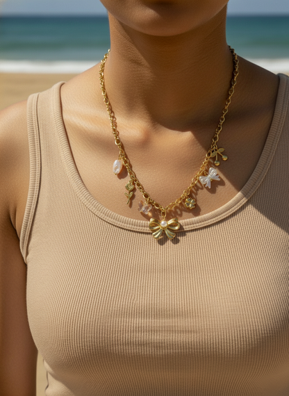 GOLDEN BEACH CHARM KYLIAN NECKLACE