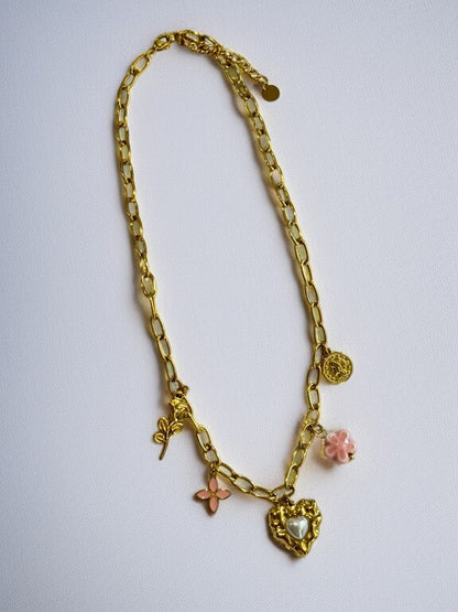 GOLDEN BEACH CHARM MATEW NECKLACE