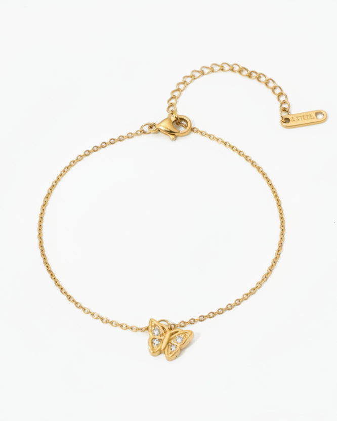 GOLDEN BUTTERFLY HELLIE ANKLET