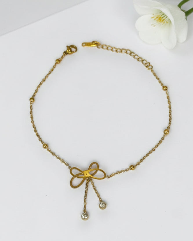 GOLDEN BUTTERFLY MARTHY ANKLET
