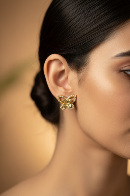 GOLDEN BUTTERFLY OVIYA EARRINGS