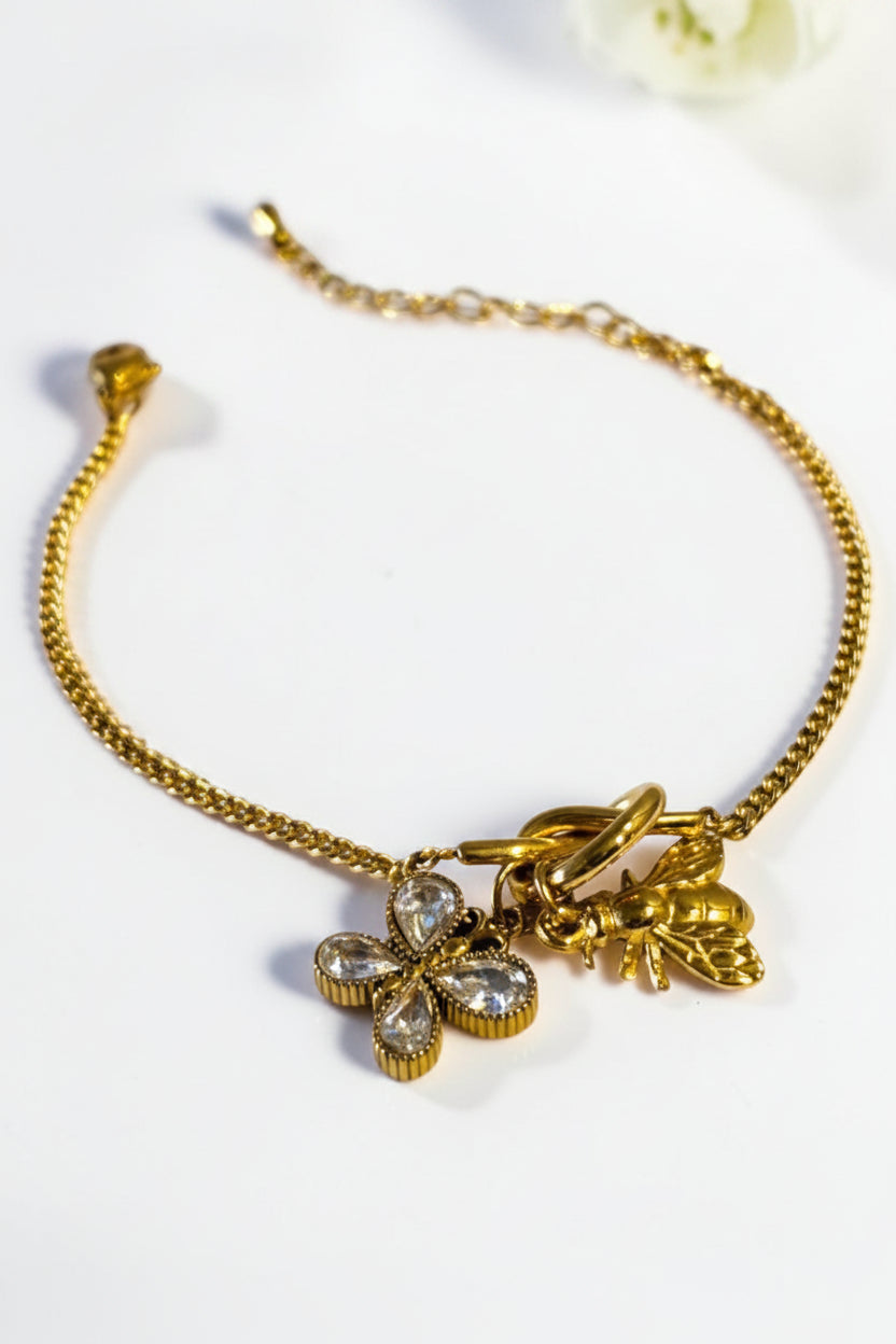 GOLDEN CHARM BANSIE BRACELET