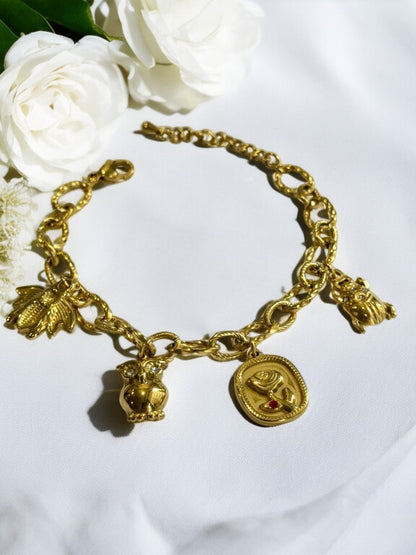 GOLDEN CHARM EDGAR BRACELET