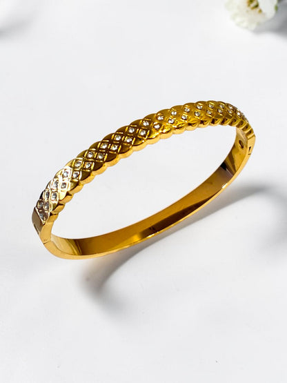 GOLDEN CRYSTAL ASMINE BRACELET