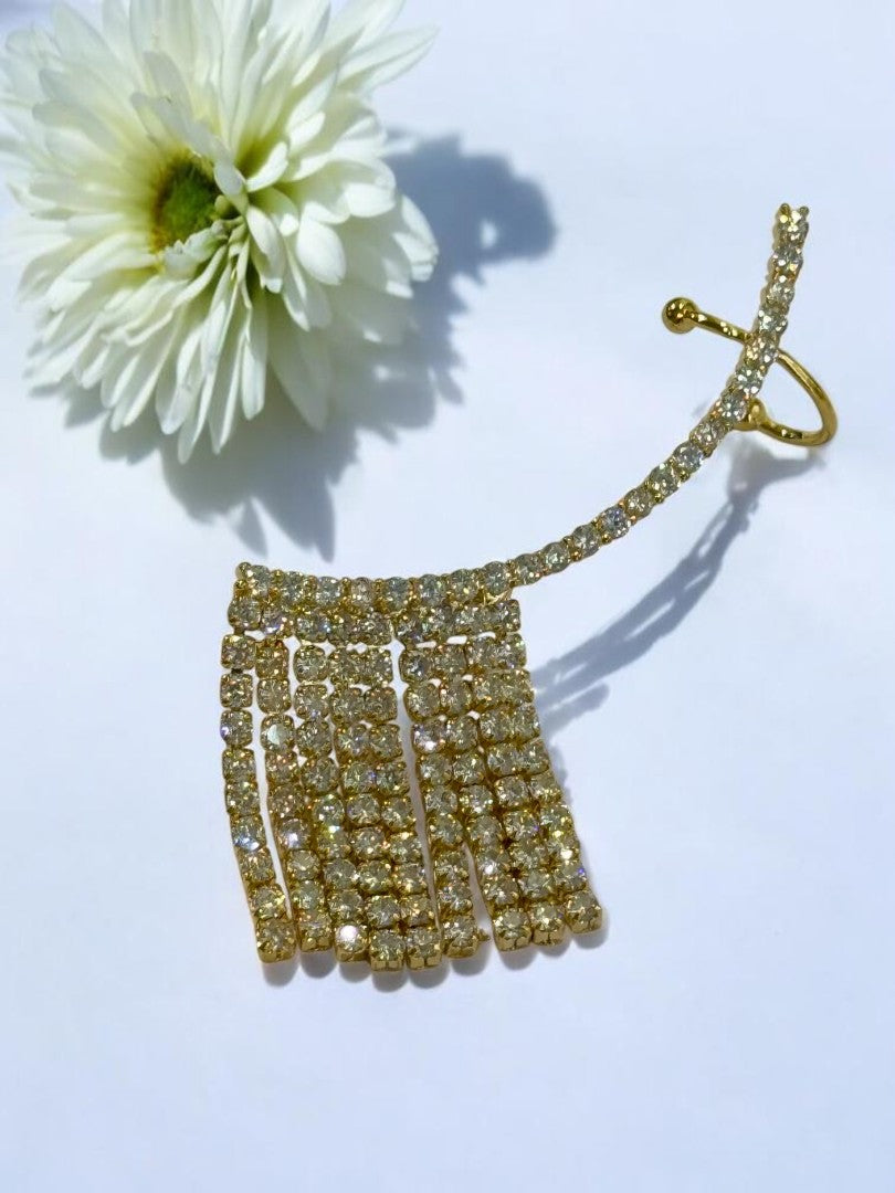 GOLDEN DAIMOND DRIX EAR CUFF