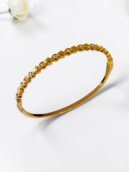 GOLDEN DIAMOND-FLORAL CELINE BRACELET