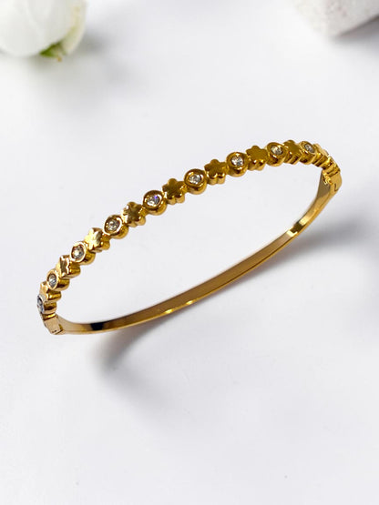 GOLDEN DIAMOND-FLORAL CELINE BRACELET