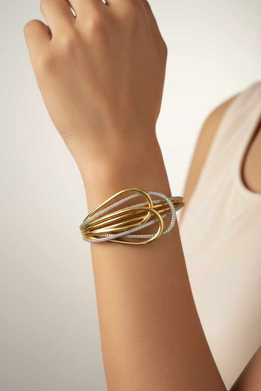 GOLDEN DIAMOND VRIND BRACELET