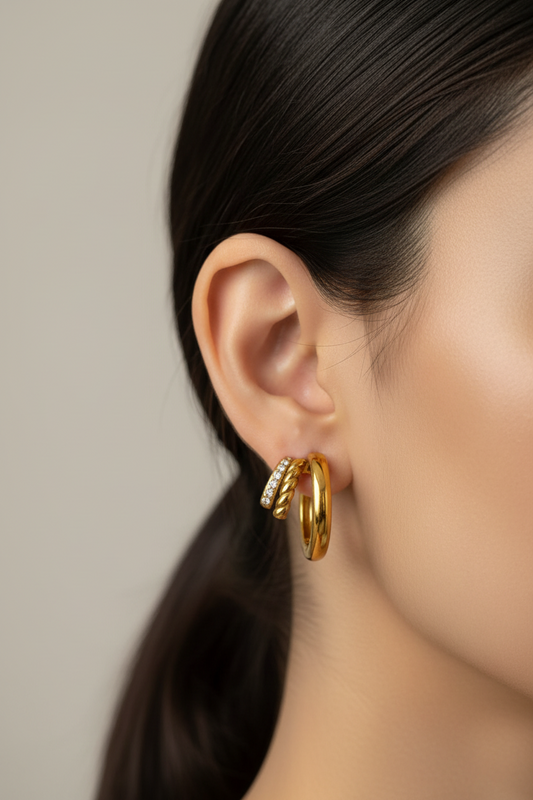 GOLDEN DIAMOND ADDISON EARRINGS