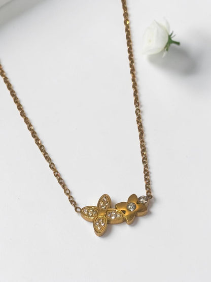 GOLDEN DIAMOND ALGAR NECKLACE
