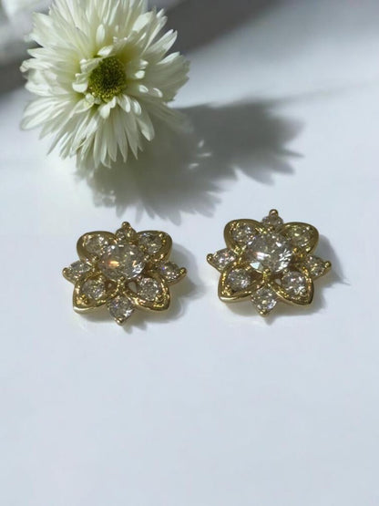 GOLDEN DIAMOND ARABELLA EARRINGS