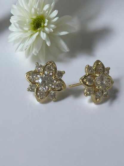 GOLDEN DIAMOND ARABELLA EARRINGS