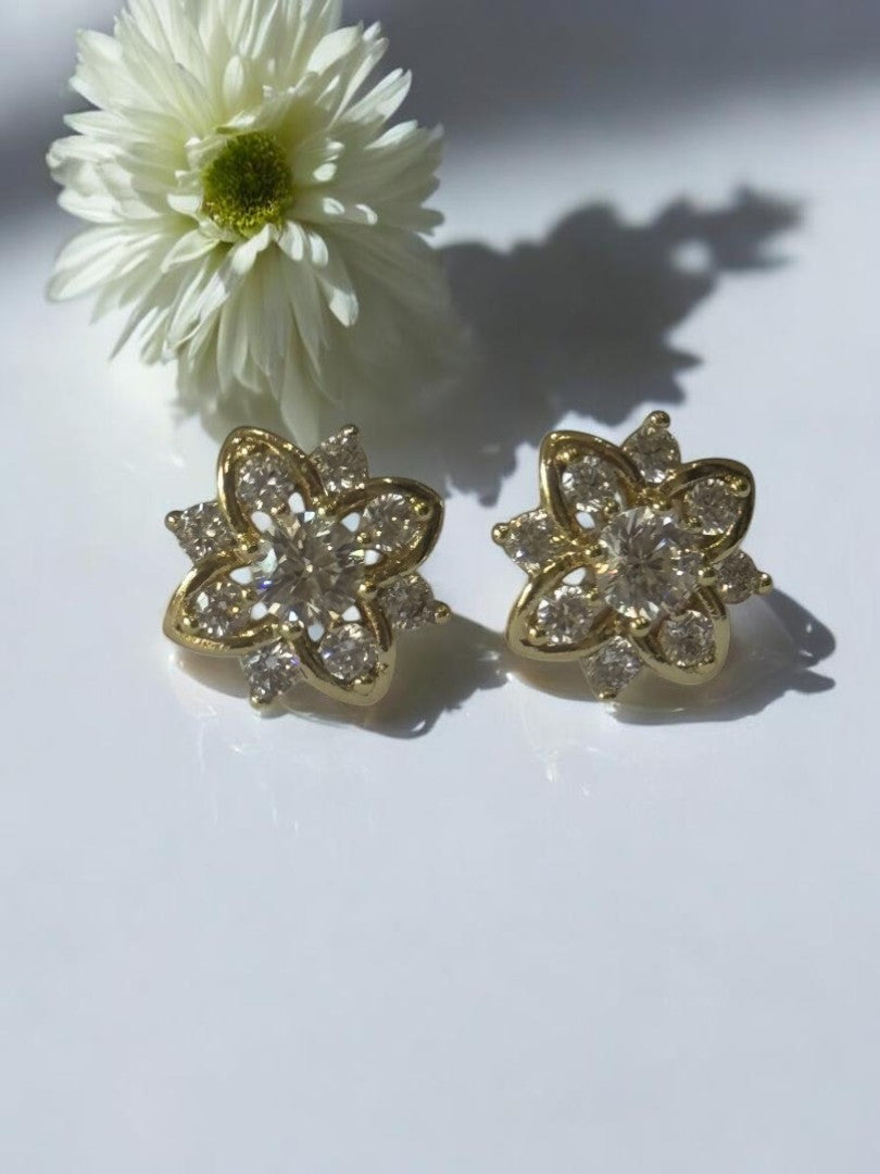 GOLDEN DIAMOND ARABELLA EARRINGS