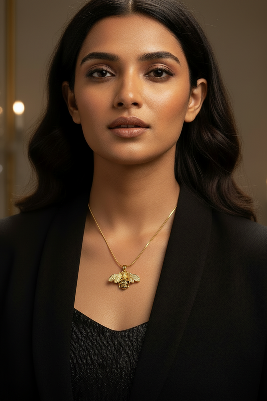 GOLDEN DIAMOND ARESEY NECKLACE