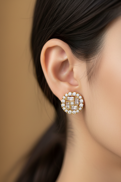 GOLDEN DIAMOND ARYANSHI EARRINGS