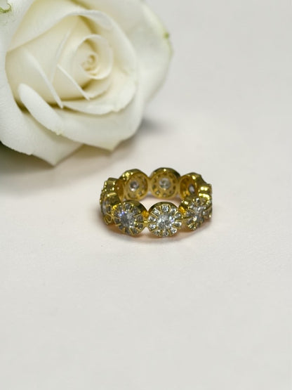 GOLDEN DIAMOND AVA RING