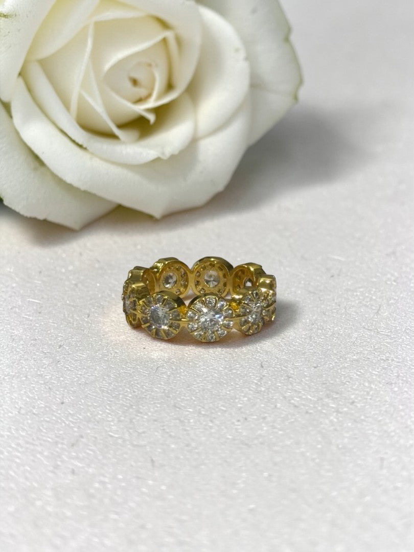 GOLDEN DIAMOND AVA RING
