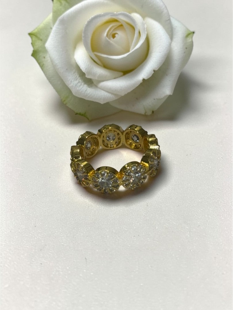 GOLDEN DIAMOND AVA RING