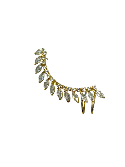 GOLDEN DIAMOND BAILEY EAR CUFF