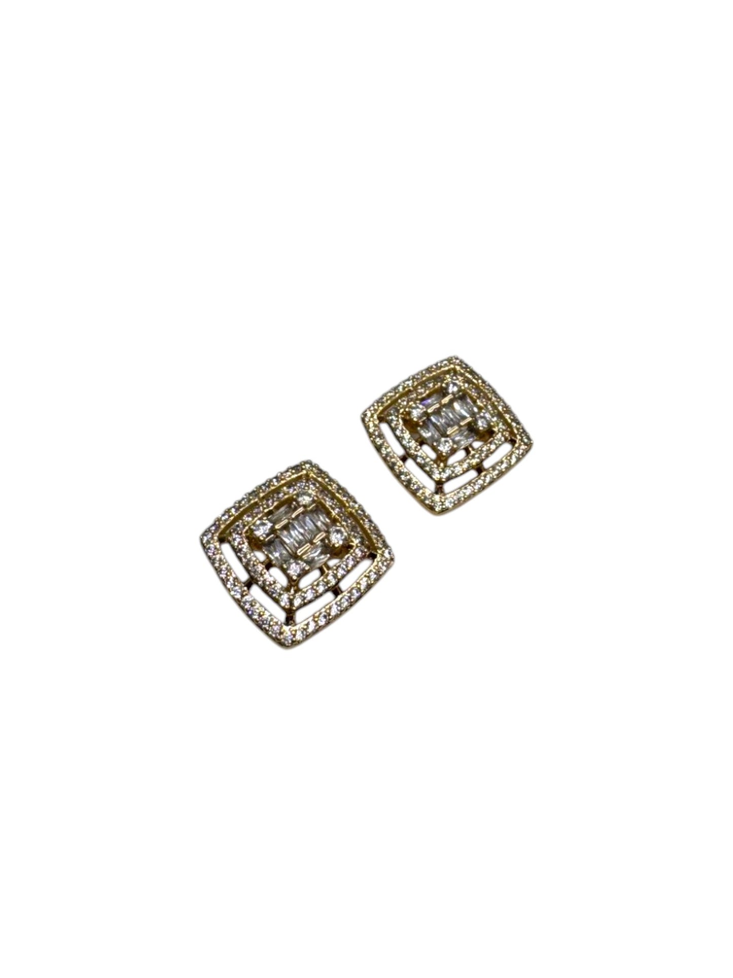 GOLDEN DIAMOND BANTLEY EARRINGS
