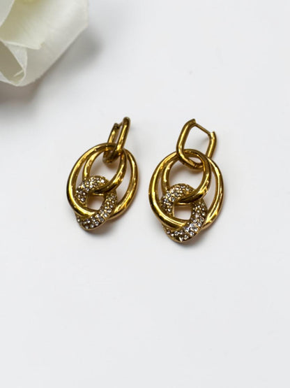 GOLDEN DIAMOND BAXTER EARRINGS