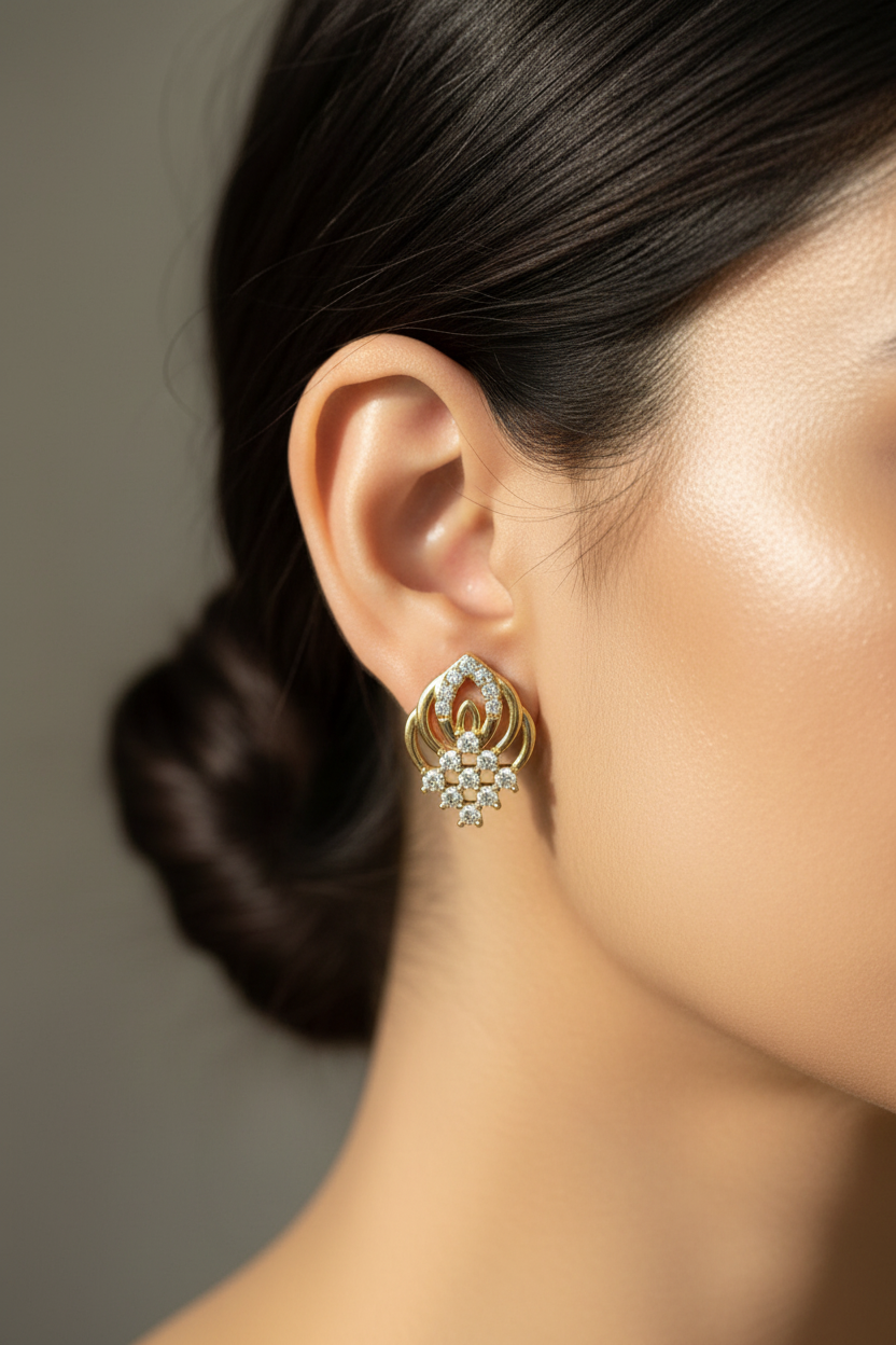 GOLDEN DIAMOND BEATRICE EARRINGS