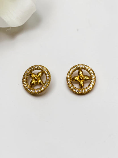 GOLDEN DIAMOND BRADLEY EARRINGS