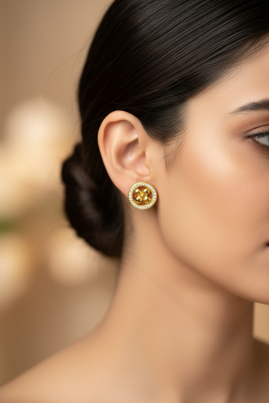 GOLDEN DIAMOND BRADLIE EARRINGS