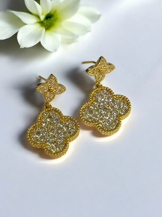 GOLDEN DIAMOND BRAYLON EARRINGS