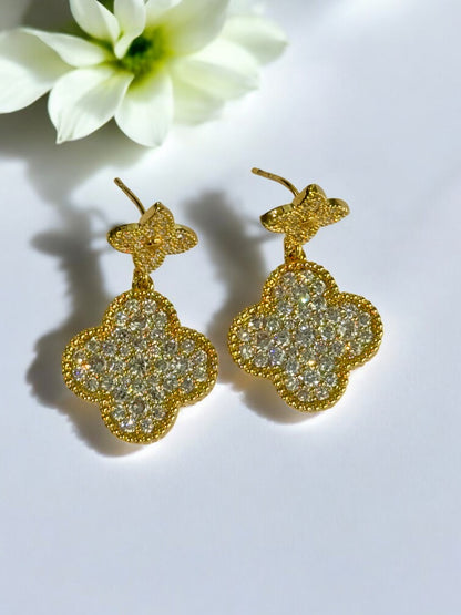 GOLDEN DIAMOND BRAYLON EARRINGS