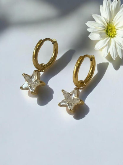 GOLDEN DIAMOND BRIDGET EARRINGS
