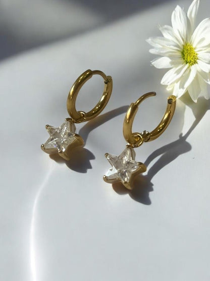 GOLDEN DIAMOND BRIDGET EARRINGS