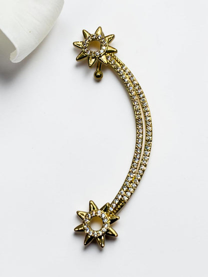 GOLDEN DIAMOND CARVER EAR CUFF