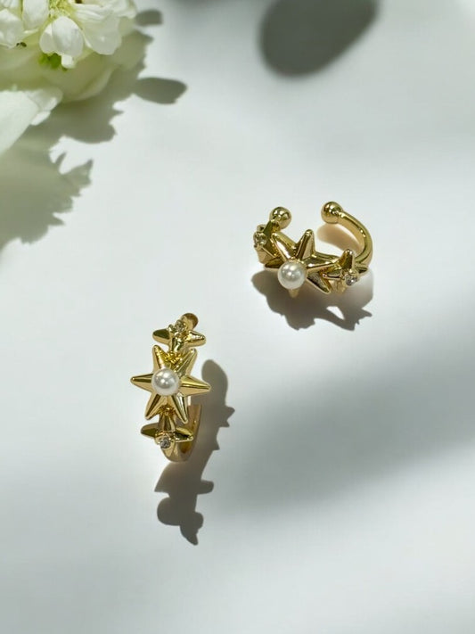 GOLDEN COLBY EAR CUFF
