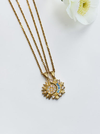 GOLDEN DIAMOND COLLINS NECKLACE
