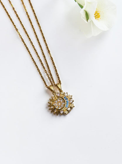 GOLDEN DIAMOND COLLINS NECKLACE