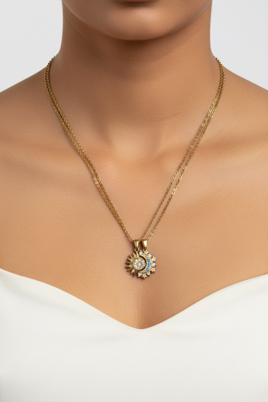 GOLDEN DIAMOND COLLINS NECKLACE