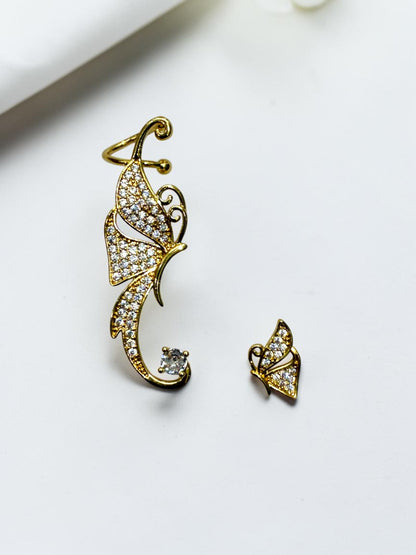 GOLDEN DIAMOND DARCE EAR CUFF