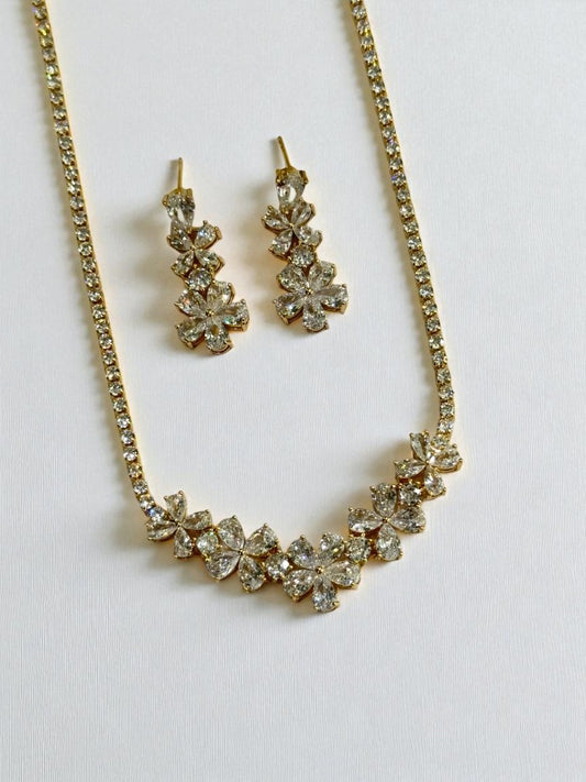GOLDEN DIAMOND DEVIN NECKLACE SET